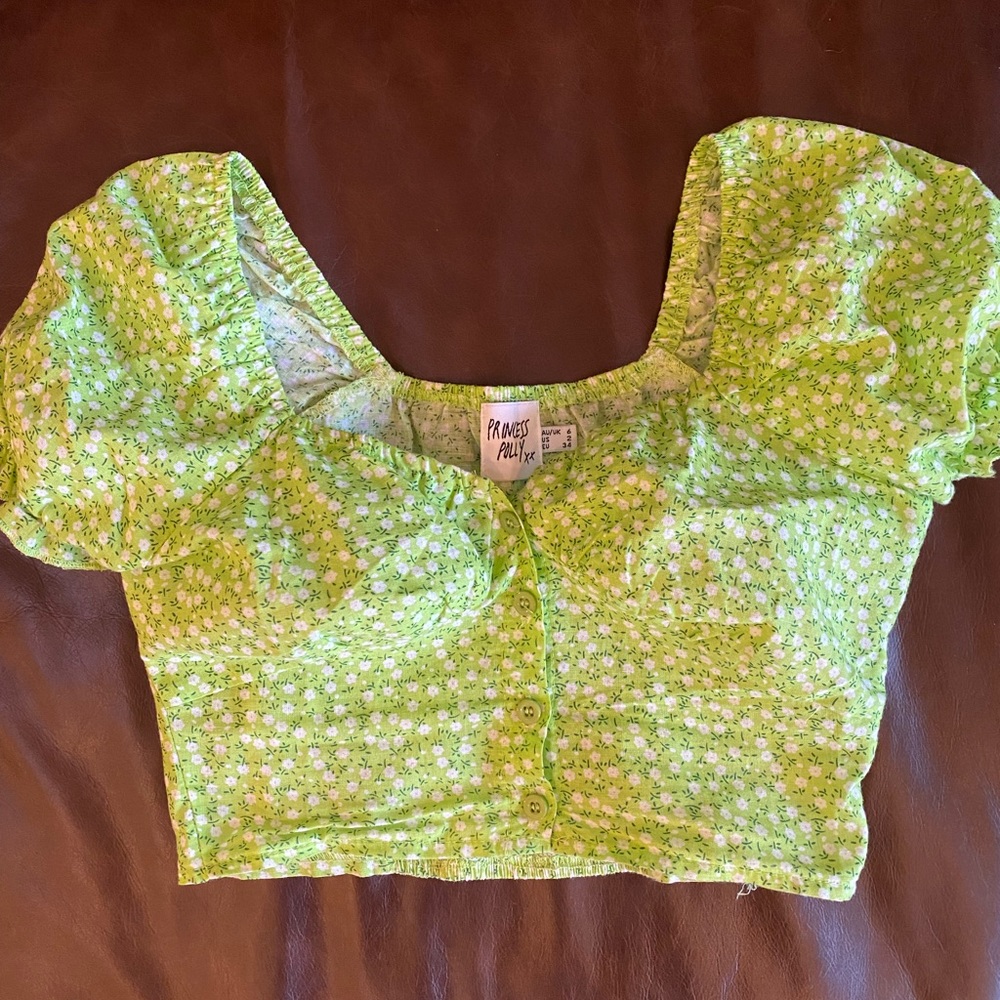 Green Laguna Princess Polly top size 2